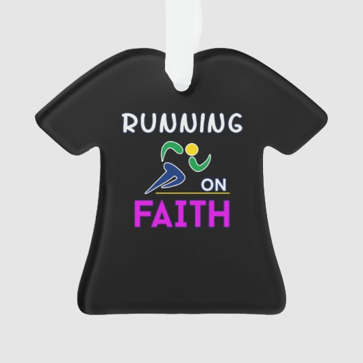 Op Faith Christelijk Runner Ornament (voorkant)