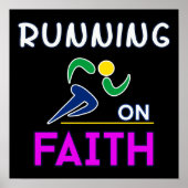 Op Faith Christelijk Runner Poster (Voorkant)