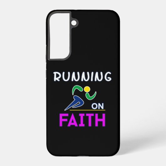 Op Faith Christelijk Runner Samsung Galaxy Hoesje (Achterkant)