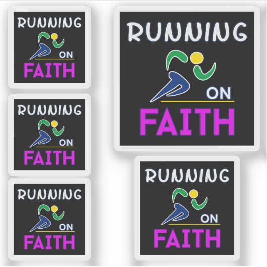 Op Faith Christelijk Runner Sticker (Voorkant)