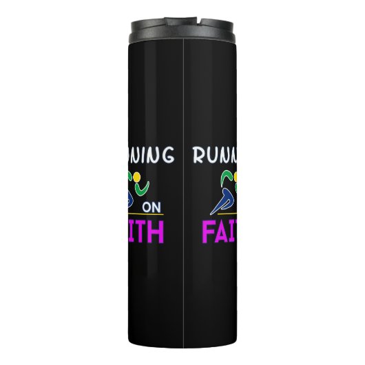 Op Faith Christelijk Runner Thermosbeker (Achterkant)