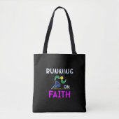 Op Faith Christelijk Runner Tote Bag (Voorkant)