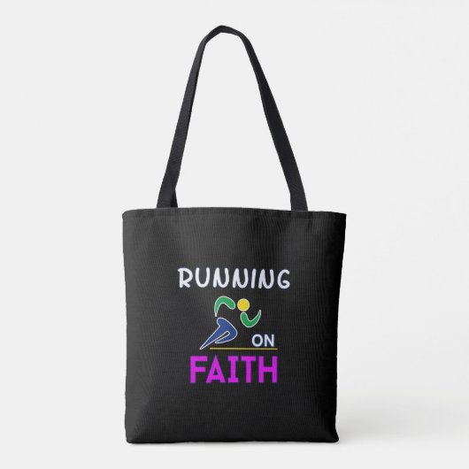 Op Faith Christelijk Runner Tote Bag (Achterkant)