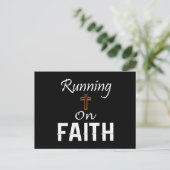 Op Faith Runner Briefkaart (Staand voorkant)
