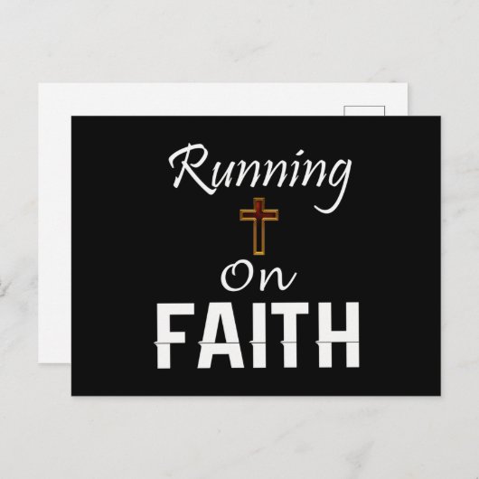 Op Faith Runner Briefkaart (Voorkant / Achterkant)