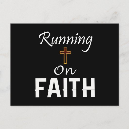 Op Faith Runner Briefkaart (Voorkant)