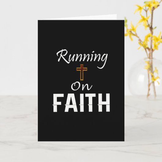 Op Faith Runner Kaart (Gele Bloem)