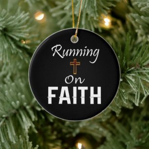 Op Faith Runner Keramisch Ornament