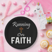 Op Faith Runner Papieren Bordje (Feest)