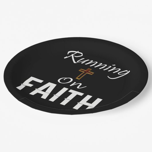 Op Faith Runner Papieren Bordje (Gekanteld)