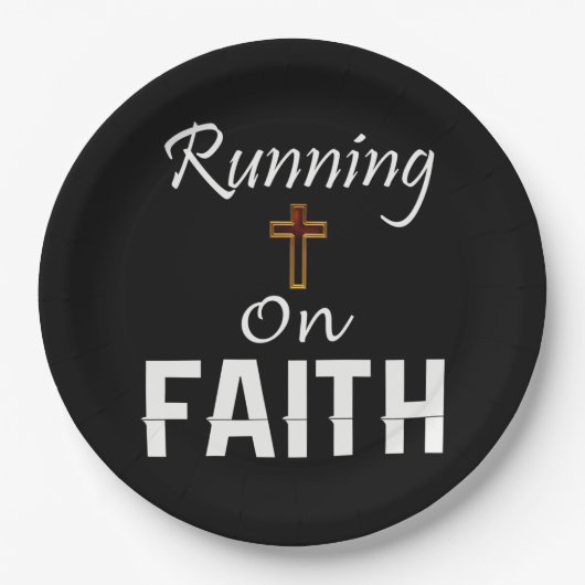 Op Faith Runner Papieren Bordje (Voorkant)