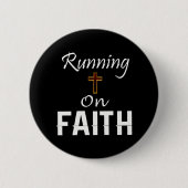 Op Faith Runner Ronde Button 5,7 Cm (Voorkant)