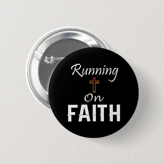 Op Faith Runner Ronde Button 5,7 Cm (Voorkant /achterkant)