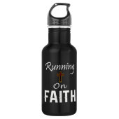 Op Faith Runner Waterfles (Voorkant)