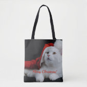 Op feestdagen gepersonaliseerde fotokerst tote bag (Voorkant)