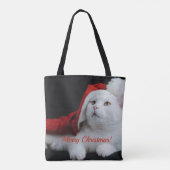 Op feestdagen gepersonaliseerde fotokerst tote bag (Achterkant)