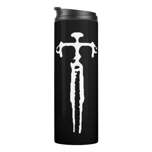 Op fietsen geïnspireerde reistuimelaar thermosbeker (Geroteerd rechts)