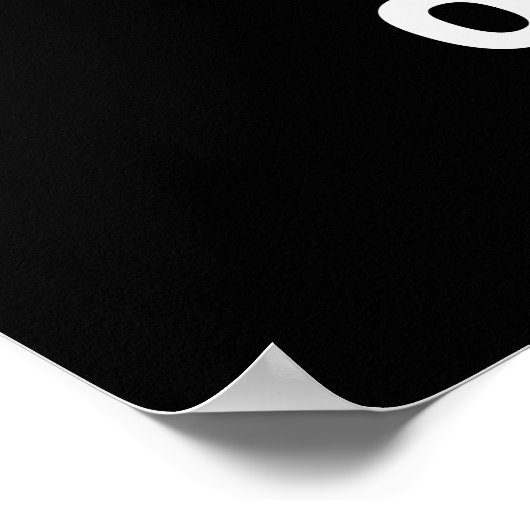 Op Fleek Funny Veggie Leek Pun Dark BG Poster (Hoek)