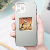 Op Franse Tijd Grappig Frans Bulldog Ontwerp Sticker (Telefoon)
