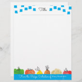 Op fruit gepersonaliseerde recept letterkop (Voorkant / Achterkant)