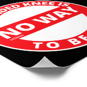 OP GEBOEKTE KNEE IS GEEN MANIER OM VRIJ inspireren Poster (Hoek)