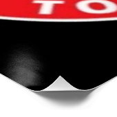 OP GEBOEKTE KNEE IS GEEN MANIER OM VRIJ TE ZIJN PERFECT POSTER (Hoek)