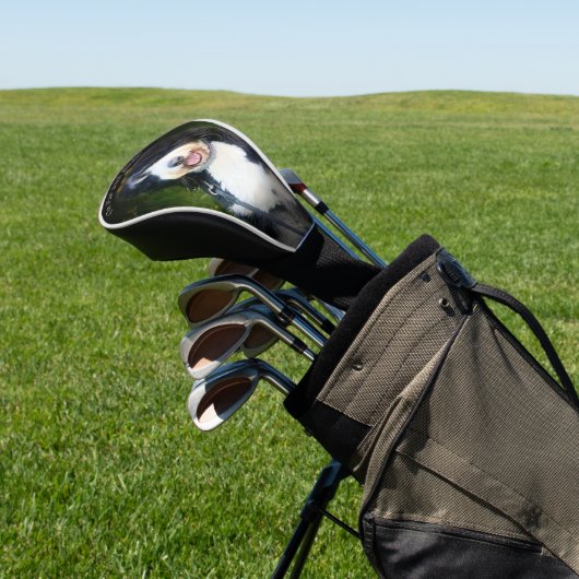 Op gelijke hoogte met Birdie! Golfheadcover (Insitu)