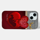 Op geloof gebaseerd neutraal ogend hessian embryo Case-Mate iPhone case (Achterkant (horizontaal))