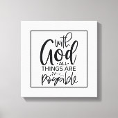 op geloof gebaseerde bevestiging canvas afdruk (Voorkant)