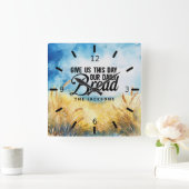 Op geloof gebaseerde keukenwandklok vierkante klok (Huis)