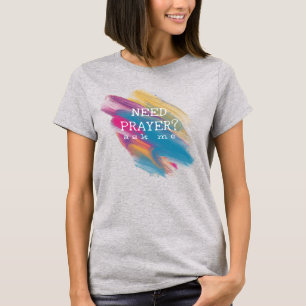 Op geloof gebaseerde t-shirts voor vrouwen met wit