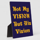 Op geloof gebaseerde tekstkunst: niet mijn visie,  fotoplaat (Zijkant)