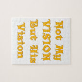 Op geloof gebaseerde tekstkunst: niet mijn visie,  legpuzzel (Horizontaal)