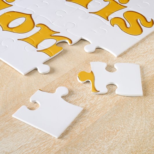 Op geloof gebaseerde tekstkunst: niet mijn visie, legpuzzel (Zijkant)