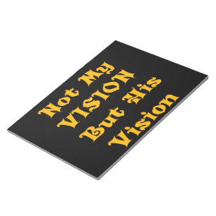 Op geloof gebaseerde tekstkunst: niet mijn visie,  notitieblok