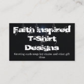 op geloof gebaseerde visitekaartjes (Voorkant)