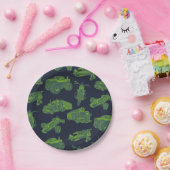 Op Go Blue en Green Moving Vehicles Papieren Bordje (Feest)