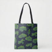Op Go Blue en Green Moving Vehicles Tote Bag (Voorkant)