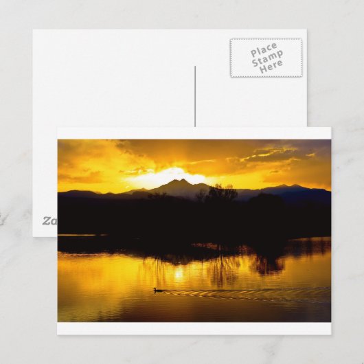 Op gouden vijvers briefkaart (Voorkant / Achterkant)