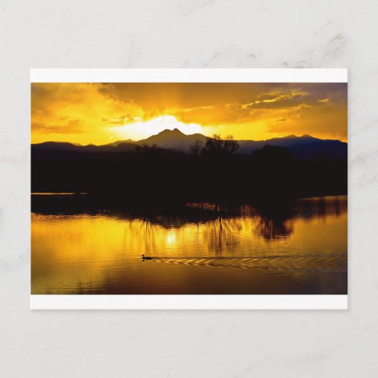 Op gouden vijvers briefkaart (Voorkant)