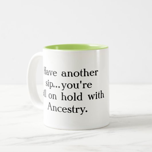 Op Greep met de Mok van de Ankerij van twee Toon (Voorkant links)