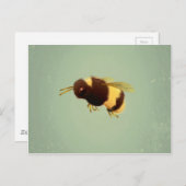  op groen achtergrondpatroon briefkaart (Voorkant / Achterkant)