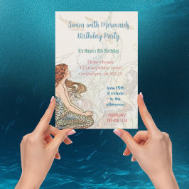 Op grond van de Birthday Party of the Zee Invitati Kaart