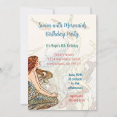 Op grond van de Birthday Party of the Zee Invitati Kaart (Voorkant)