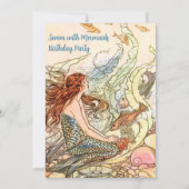 Op grond van de Birthday Party of the Zee Invitati Kaart (Achterkant)