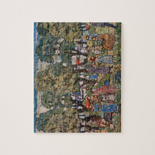 Op grond van de bomen van Maurice Prendergast, Fin Legpuzzel (Verticaal)
