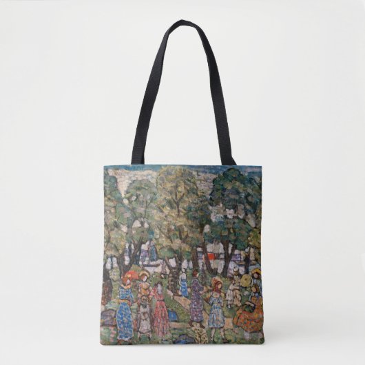 Op grond van de bomen van Maurice Prendergast, Fin Tote Bag (Voorkant)