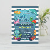 Op grond van de uitnodiging van de Birthday-partij (Staand voorkant)