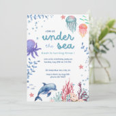 Op grond van de uitnodiging van de Birthday-partij (Staand voorkant)