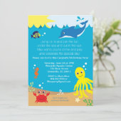 Op grond van de uitnodiging van de Birthday-partij (Staand voorkant)